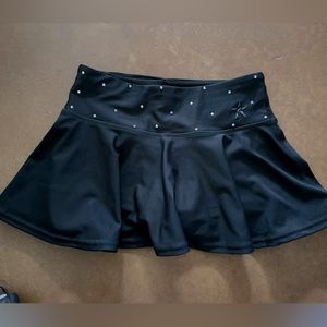 Rebel Cheer Skirt with Swarovski Crystal waist band.